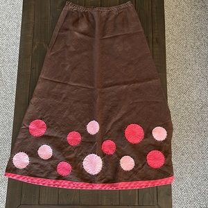 Retro linen skirt by Boden